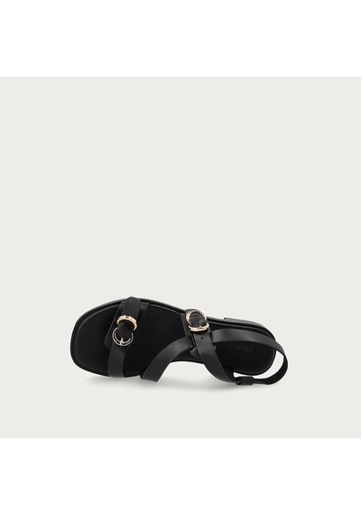 Nero Black Sandalet Kadın 87m6 Frau Leather Multi-strap Sandals siyah