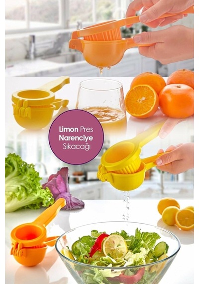 Pratik Limon Pres & Narenciye Sıkacağı Sert Plastik Limon Sıkacağı Plastik Diğer