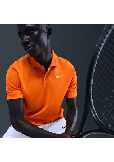 Nike Nikecourt Dri-fıt Erkek Tenis Polo Tişört - Turuncu Dh0857-873