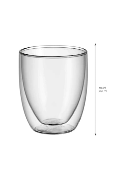 Wmf Kult 2'li Çift Cidarlı Cappuccino Bardağı Seti, 250 Ml, Isıya Dayanıklı Termal Cam, Çay Ve Kahve Bardağı, Yüzen Efektli Tasarım Sku: Smg8690010560001
