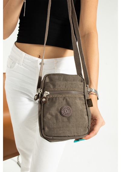 Nemo Bags Vizon Unisex Telefonluk, Cüzdan, Kartlık, Çapraz Askılı Omuz Çantası, 18x13cm Vizon