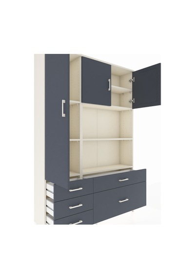 Arges Dolap 7 Raflı 5 Çekmeceli 3 Kapaklı 132x30x195 Aytaşı-antrasit/antrasit Antrasıt/antrasıt Arges Dolap 7 Raflı 5 Çekmeceli 3 Kapaklı 132x30x195 Aytaşı-antrasit/antrasit Antrasıt/antrasıt