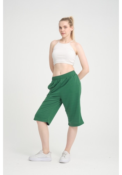 Superlife Kadın Kısa Kapri Şort Spr24ks64 Benetton Yeşili