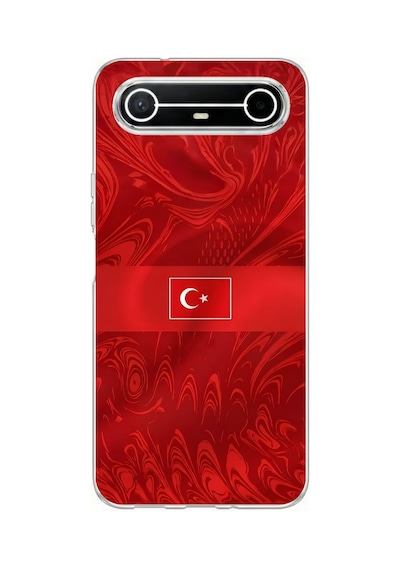 Tecno Spark Slim 5g Uyumlu Türk Milli Takım Desenli Forma Baskılı Silikon Kılıf Renkli