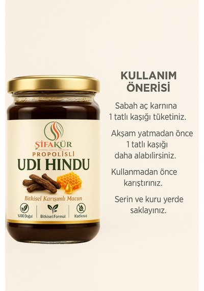 Şifakür Propolisli Udi Hindi Karışımı 420g Yoğun Bitkisel Destek Formülü