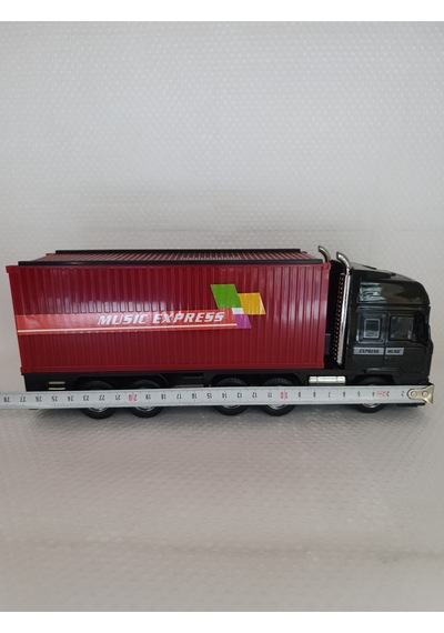 Kamyon Tır Hoparlör Bluetooth Hoparlör Fm Radyo Usb Tf Aux Destekli Speaker - Kırmızı- Tek Ebat
