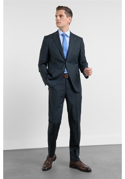 İmza Lacivert Mono Yaka Esnek Bel 6 Drop Comfort Fit Tam Astar Esnek Takım Elbise 1001260151