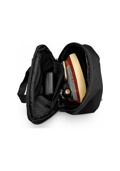 Sanmorris Seventeen Unisex Büyük Boy Hafif Ve Dayanıklı Çapraz Askılı Body Bag Siyah-sarı