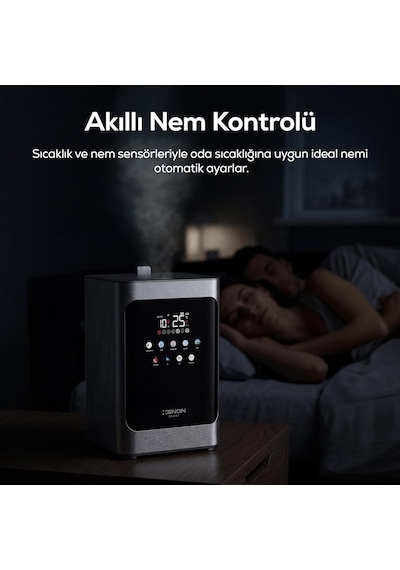 Xenon Smart Akıllı Hava Nemlendirici Pure / Sıcak &amp Soğuk Buhar 4.8l Uv + Plazma Wi-fi 38db Sessiz X7452