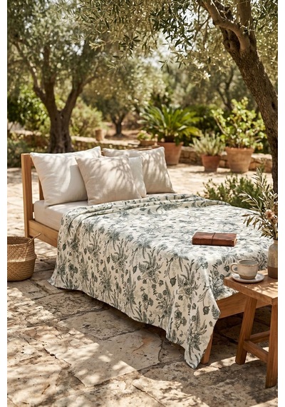 Cotton Collection Tek Kişilik Pike Rose Garden 160x230 Çok Renkli