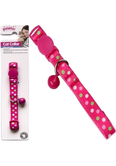 Pawıse Pembe Benekli  Kedi Boyun  Tasması