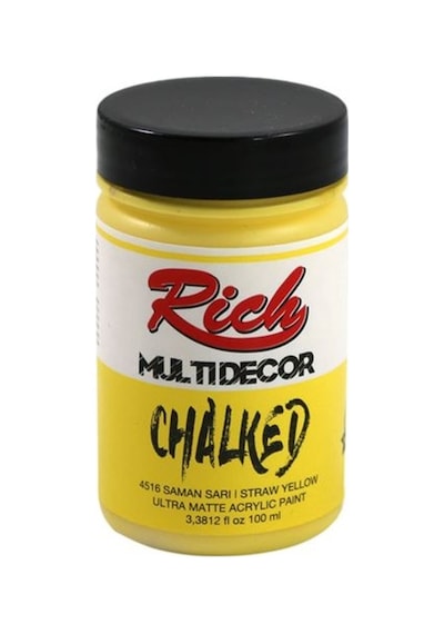 Rich Multi Decor Chalked Akrilik Boya 100 Cc 4516 Saman Sarı