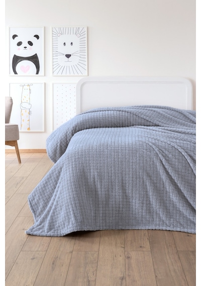 Tek Kişilik Wellsoft Battaniye - Yumuşak, Polar, Peluş Battaniye - 160x210 Cm Grı Gri