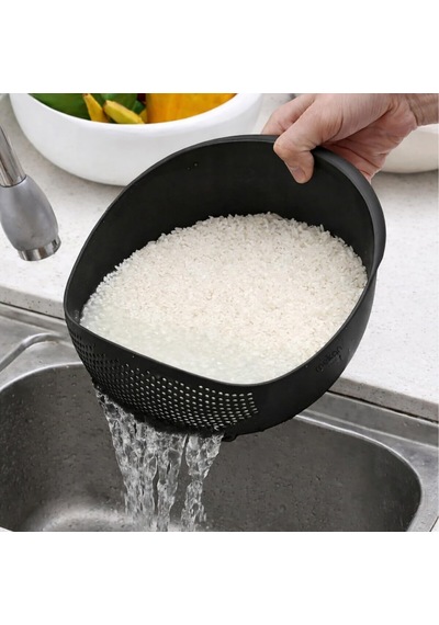 Çok Amaçlı Süzgeç - Pirinç Süzgeci 3 Litre Siyah Diğer