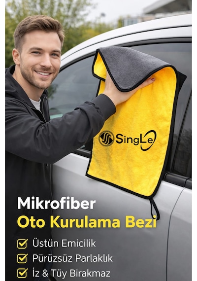 Mikrofiber Araç Iç Dış Yıkama Temizleme Toz Alma Kurulama Cam Bezi Araba Havlusu Oto Bezi 50 70 Cm