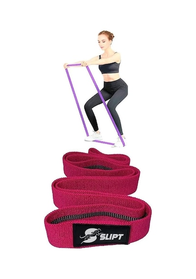 Slipt Active Superloop Band Uzun Dokuma Egzersiz Direnç Lastiği - Sert Çok Renkli