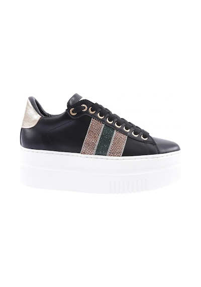 Dgn Es865-23y Kadin Kalin Silver Taşli Sneakers Ayakkabi ES865-2007-R1534 Siyah