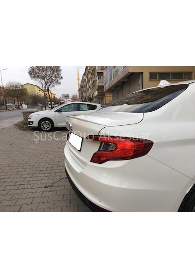 Fiat Egea Bagaj Üstü Slim Spoiler Parlak Beyaz