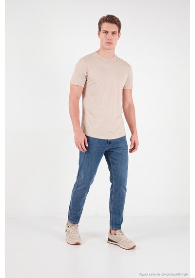 Buratti Pamuklu Normal Bel Boru Paça Jeans Erkek Kot Pantolon 5901f05mılano Mavi