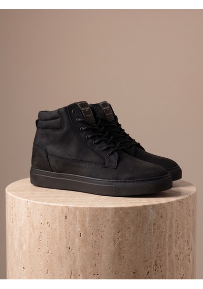 Bafaş 371616hn Siyah Hakiki Dana Derisi Bilekli Erkek Sneaker