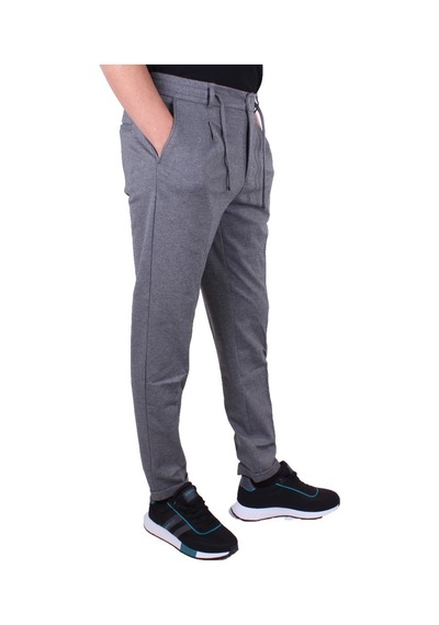 Dagoster Dmg23-611275 Gri Normal Bel Double Paça Flota Cepli Erkek Pantolon gri