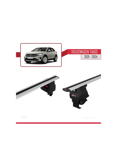 Volkswagen Taigo 2021 Ve Sonrası İle Uyumlu Ace-4 Ara Atkı Tavan Barı Gri