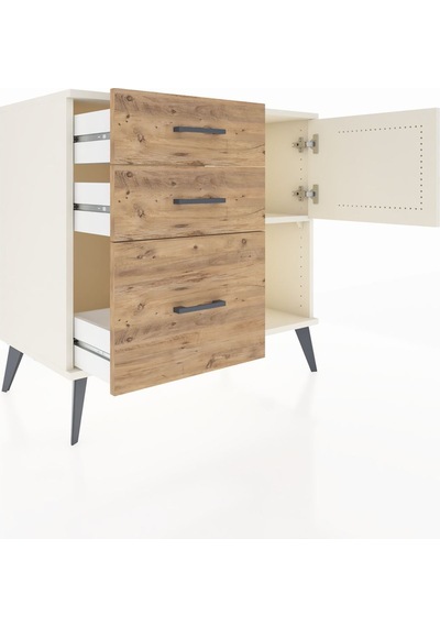 Hyperion Şifonyer Tek Raflı 3 Çekmeceli Tek Kapaklı 88x44x80 Aytaşı-aytaşı/çam Aytaşı/çam Hyperion Şifonyer Tek Raflı 3 Çekmeceli Tek Kapaklı 88x44x80 Aytaşı-aytaşı/çam Aytaşı/çam