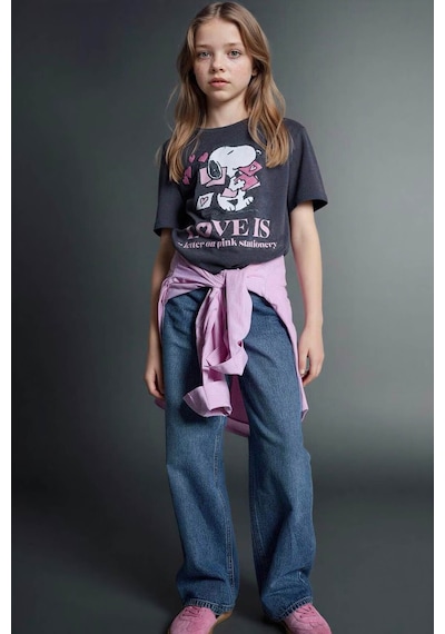 Defacto Straıght Wıde Geniş Paça Jean Pantolon Kız Çocuk G4654a826smnm28 Mavi-nm28