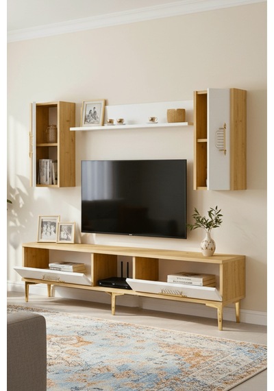 Tvr1515db - İda Tvr150 Tv Ünitesi Takım Safirmeşe - Beyaz 150cm