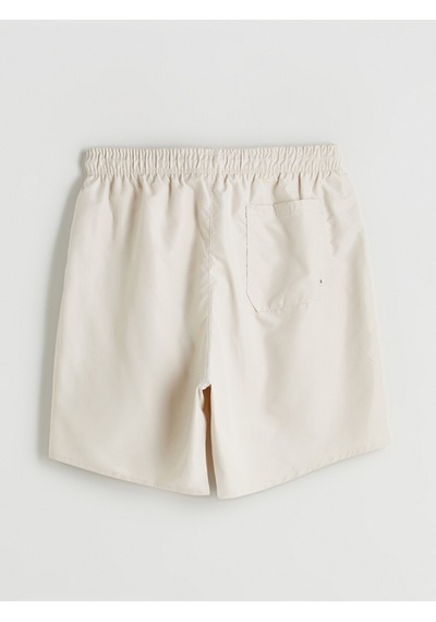 Lcw Swımwear Bej Kısa Boy Basic Erkek Deniz Şortu