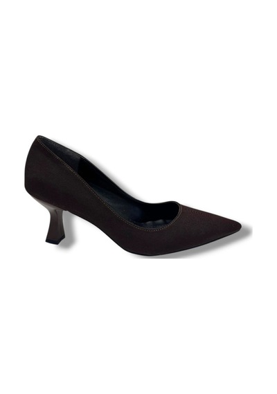 C-shoes Nb200-26 Süet Deri Orta Boy İnce Topuk Kadın Stiletto Kahverengi