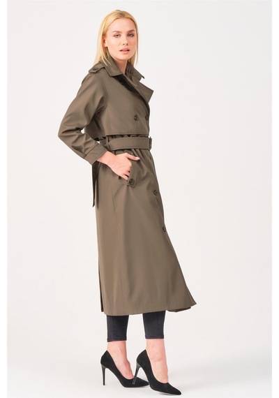 Z6674 Dewberry Bayan Trençkot-haki Haki