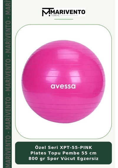 Özel Seri Xpt-55-pınk Plates Topu Pembe 55 Cm 800 Gr Spor Vücut Egzersiz