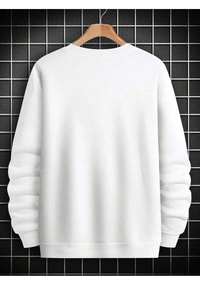 Startmore Adrift Slogan Graphic Sweatshirt Beyaz Beyaz