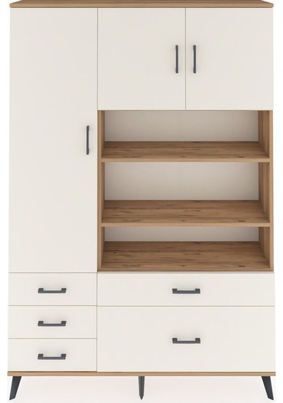 Arges Dolap 9 Raflı 5 Çekmeceli 3 Kapaklı 132x30x195 Çam-ayta... Çam Arges Dolap 9 Raflı 5 Çekmeceli 3 Kapaklı 132x30x195 Çam-ayta... Çam