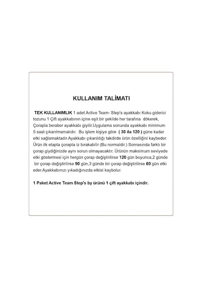 OP01 x4 - | Ayak Koku Önleyici Toz 120 Gün Etikili