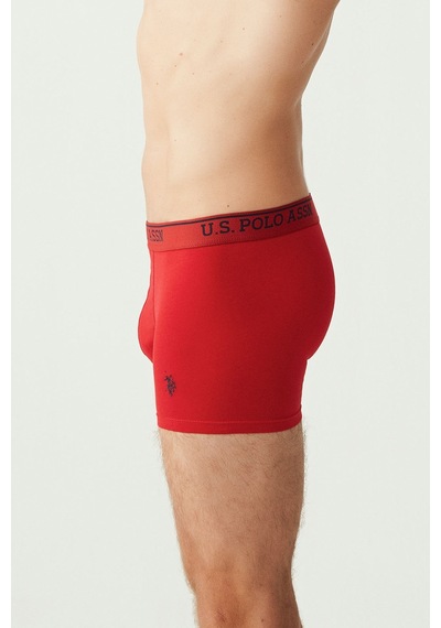 U.S. Polo Assn. U S Polo Assn Erkek Beyaz Kırmızı Lacivert 3 Lü Boxer 2487 Beyaz Kırmızı Lacivert Beyaz - Kırmızı - Lacivert