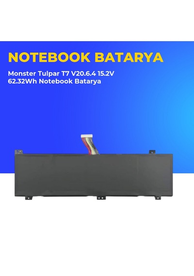 Monster Tulpar T7 V20.6.4 15.2v 62.32wh Notebook Batarya 64035368