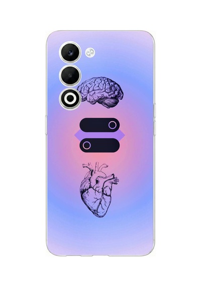 Oppo A5 4g Uyumlu Mantık Ve Duygu Temalı Baskılı Silikon Kılıf
