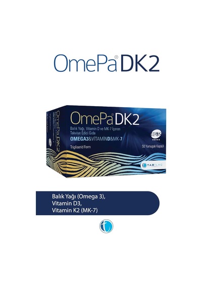 Dk2 Omega 3 & Vitamin D & Menaq7 50 Yumuşak Kapsül
