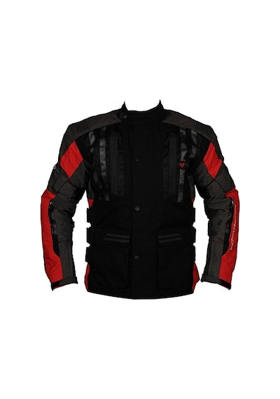 Venom Motosiklet Montu Tourex 4 Mevsim Ce Sertifikalı Long Touring Mont Kırmızı-siyah