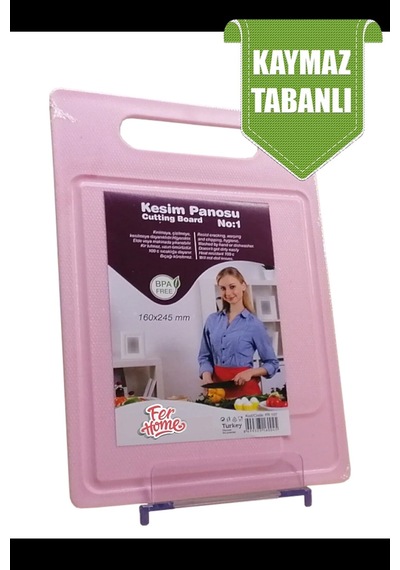 Kesme Tahtası Kaydırmaz Plastik Kesme Sunum Tahtası Pratik Kesim Panosu 160x245 Mm Royaleks-fr-107 Diğer
