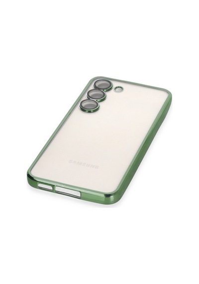 Galaxy S24 Kılıf Razer Lensli Silikon - Yeşil