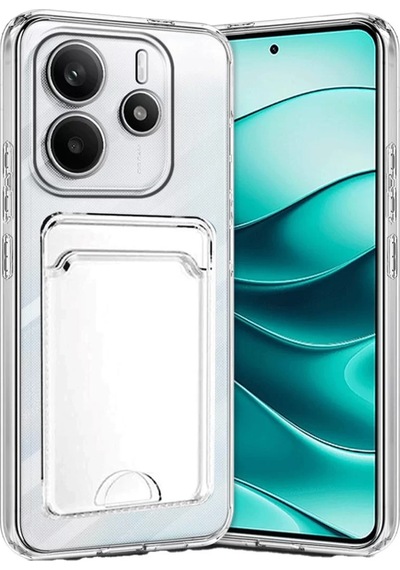 Newface Xiaomi Redmi Note 14 4g Kılıf Kart Şeffaf Silikon - Şeffaf