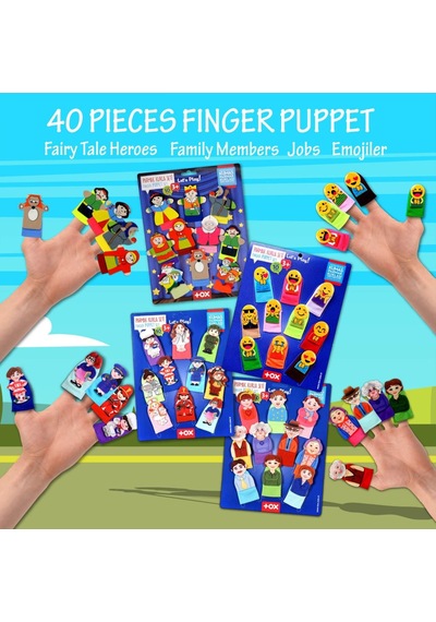 4 Set 40 Parça Tox Masal Kahramanları Aile Bireyleri Meslekler