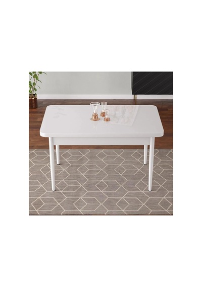 Tulca Serisi Beyaz 71x110 Mdf Ahşap Ayaklı Kaliteli Sabit Yemek Masası Beyaz Tulca Serisi Beyaz 71x110 Mdf Ahşap Ayaklı Kaliteli Sabit Yemek Masası Beyaz