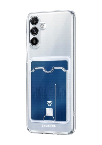 Samsung Uyumlu Galaxy A37 5g Uyumlu Kart Şeffaf Silikon - Şeffaf