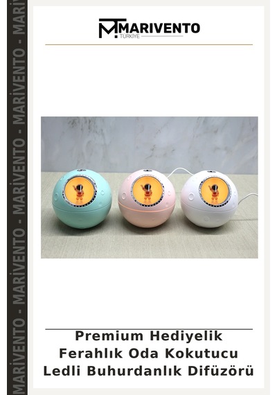 Premium Hediyelik Ferahlık Oda Kokutucu Ledli Buhurdanlık Difüzörü Çok Renkli