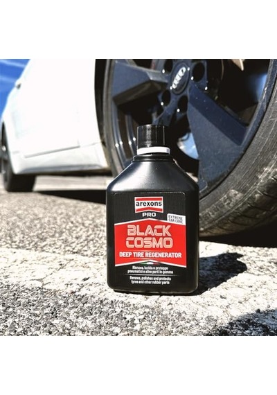 Car Care Pro Black Cosmo - Extreme Lastik, Lastikleri Ve Kauçuk Parçalarını Yeniler, Cilalar Ve Muhafaza Eder, Yağs