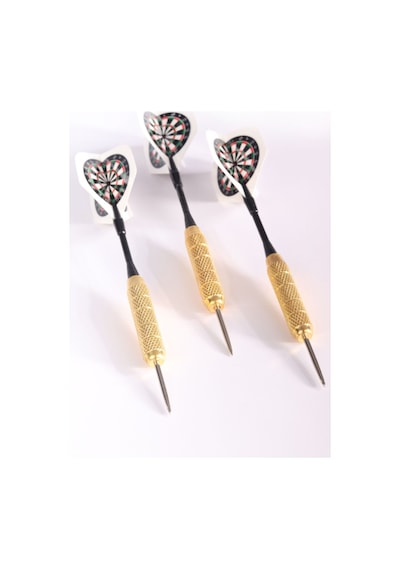 Delta 22 Gr. Dart Oku 3 Lü Set - Çelik Uç + Pirinç Gövde + Renkli Kanat - Dart Oku Seti